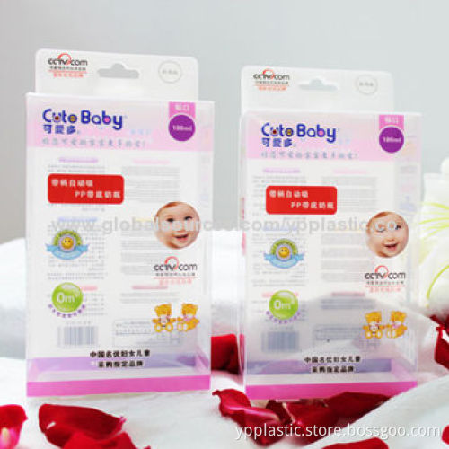 Clear Plastic Folding Packaging Box, Customized Sizes and Prints Available, 15-year Manufacturer